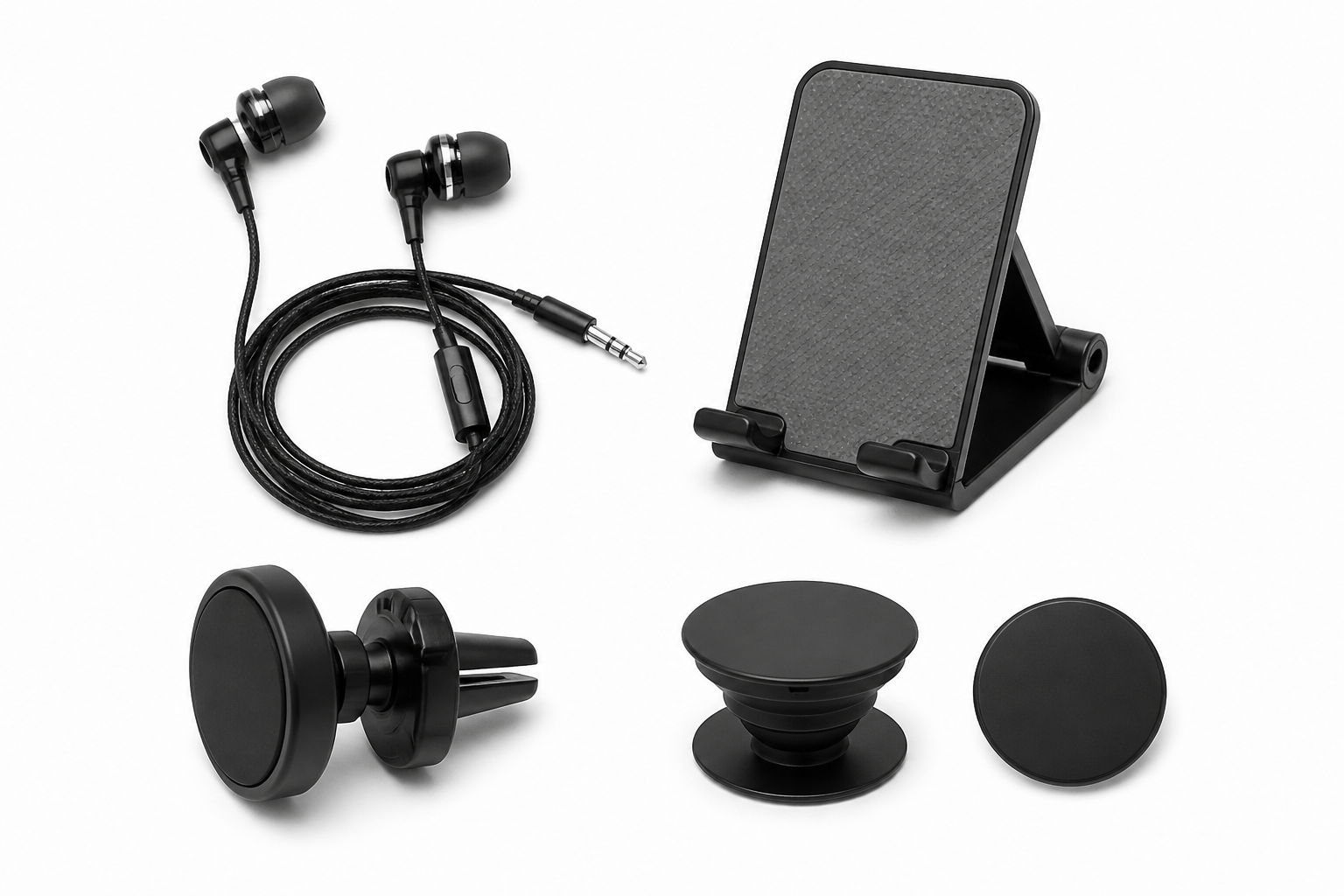 Mobile phone accessories — chargers, cables and cases